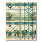 Tartan Orchard Fruit Plaid Landscape Rug
