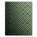 Emerald Green Diamond Floral Medallion Rug