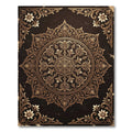 Antique Gold Floral Mandala Accents Rug
