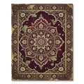 Crimson Gold Intricate Floral Medallion Rug
