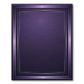 Deep Purple Layered Rectangle Rug