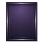 Deep Purple Layered Rectangle Rug