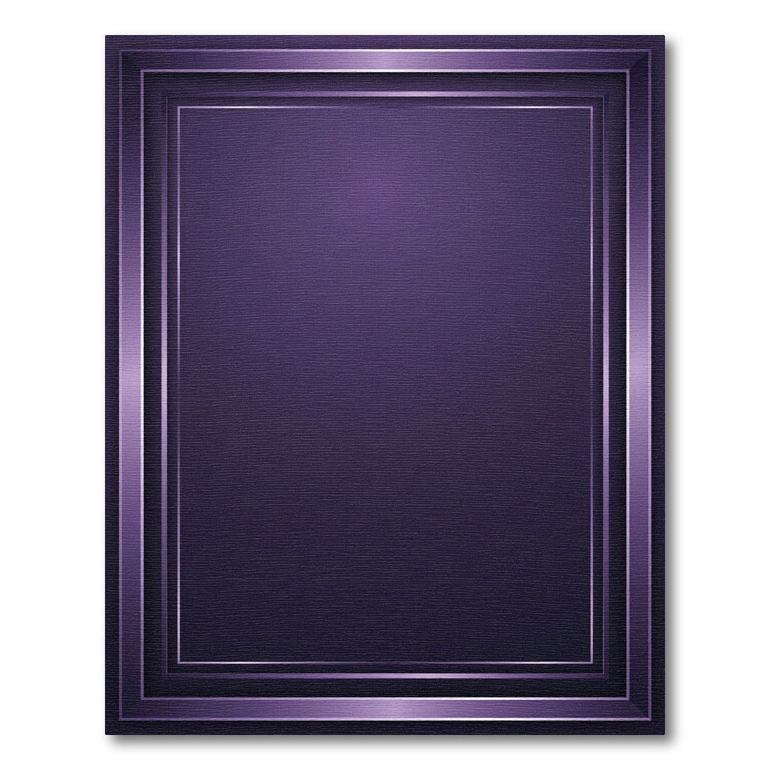 Deep Purple Layered Rectangle Rug