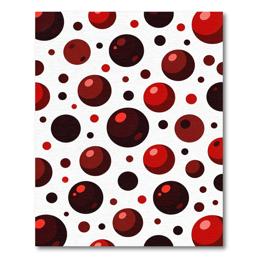 Crimson Red Orb Scatter Rug