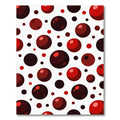 Crimson Red Orb Scatter Rug