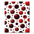 Crimson Red Orb Scatter Rug