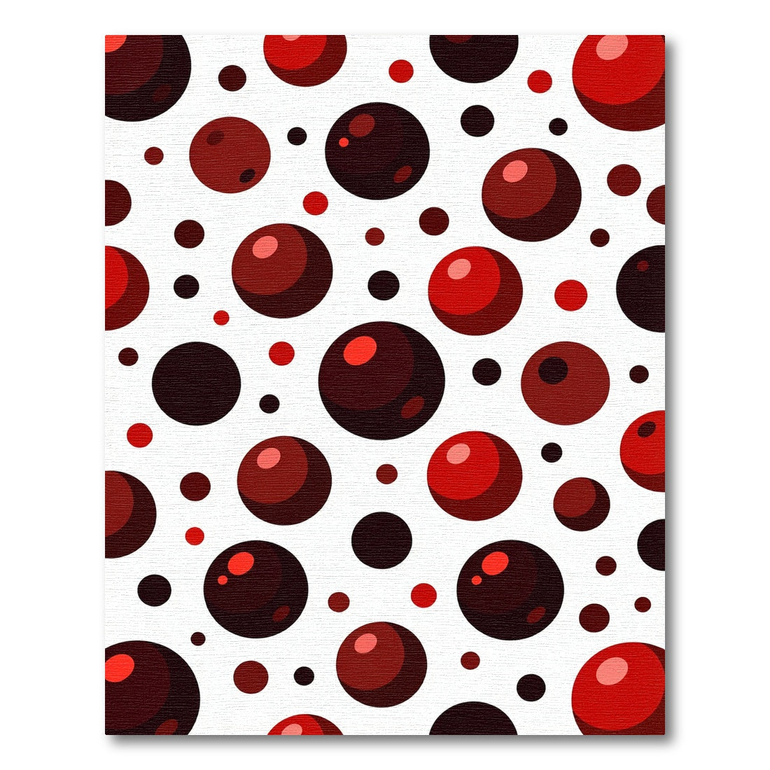 Crimson Red Orb Scatter Rug