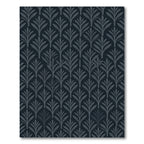 Graphite Slate Leafy Vine Recurrence Rug