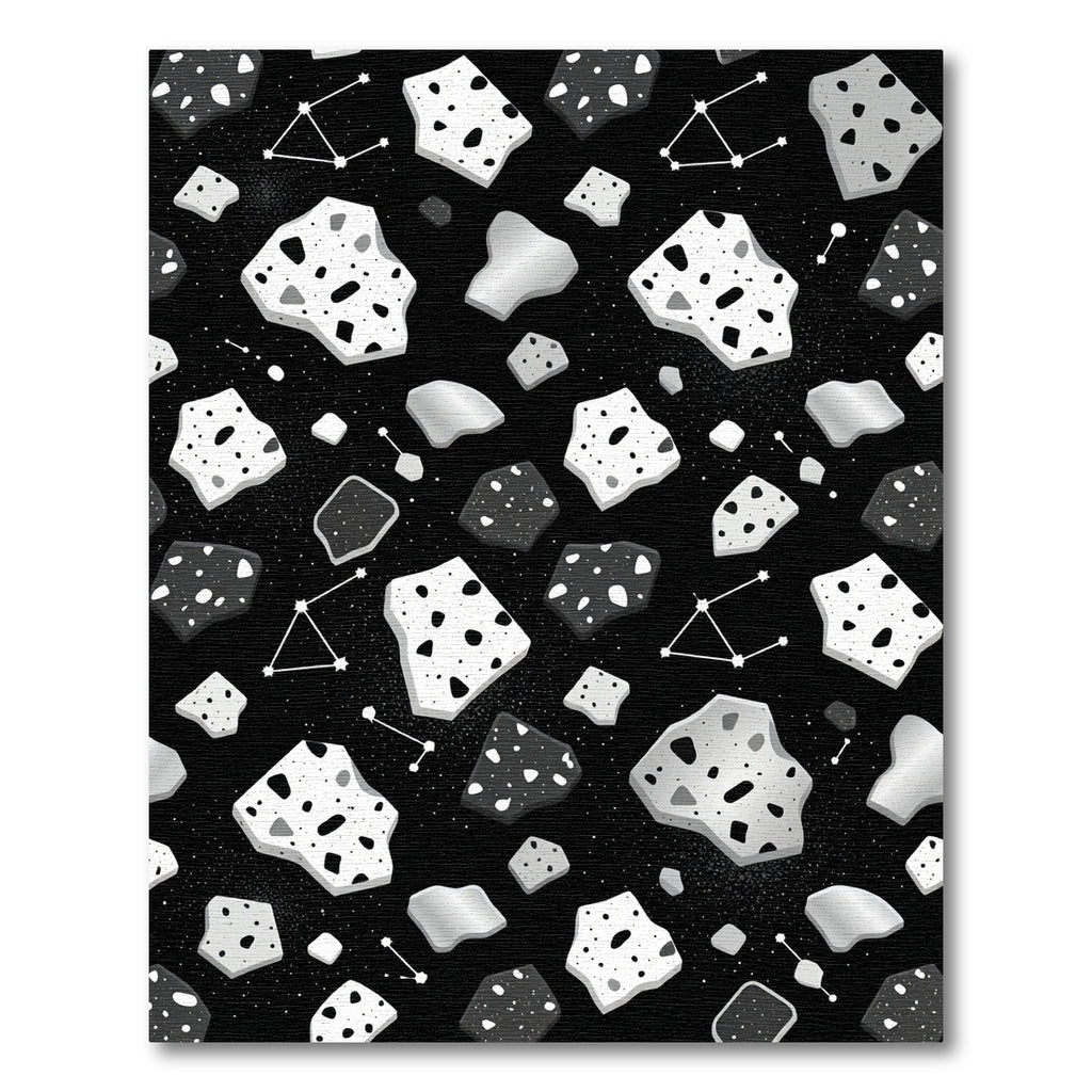 Cosmic Asteroid Constellation Terrazzo Rug