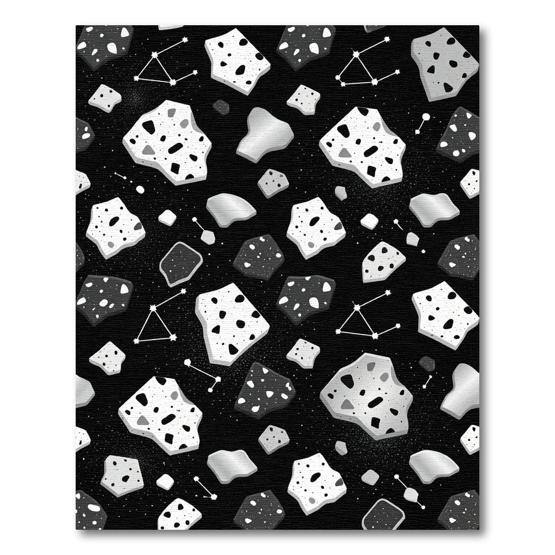 Cosmic Asteroid Constellation Terrazzo Rug