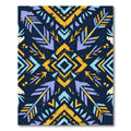 Bold Tribal Arrow Geometric Pattern Rug