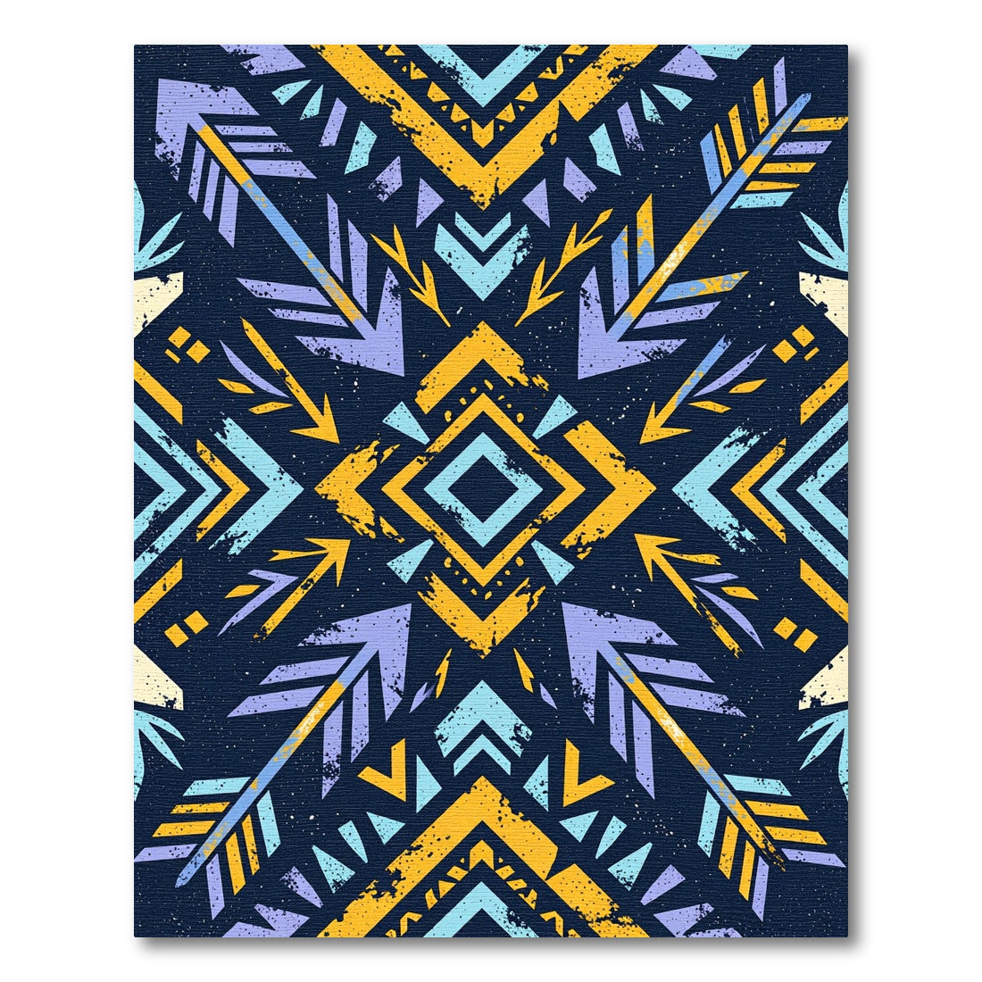 Bold Tribal Arrow Geometric Pattern Rug