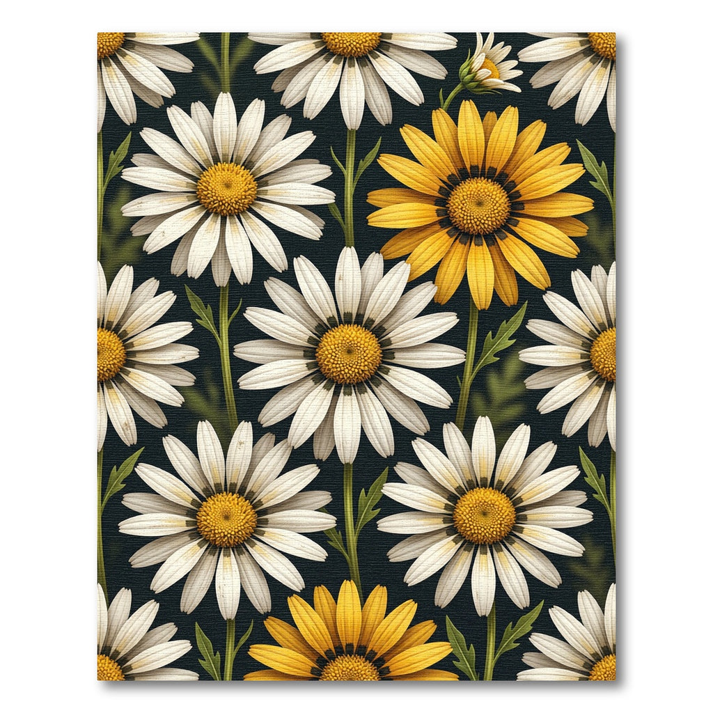 Elegant Sunlit Daisy Meadow Floral Rug