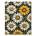 Elegant Sunlit Daisy Meadow Floral Rug
