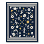 Cosmic Astronauts Starry Night Display Rug
