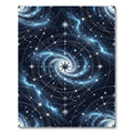 Celestial Midnight Galaxy Astral Star Map Rug