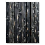 Dark Wood Grain Vertical Planks Rug