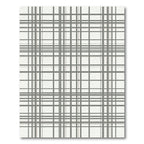 Subtle Gray Tartan Grid Rug