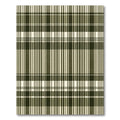 Forest Green Plaid Tartan Check Rug