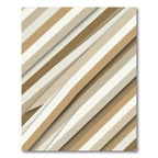 Warm Beige Diagonal Stripe Rug