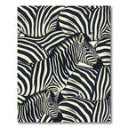 Bold Zebra Stripe Monochrome Wildlife Rug