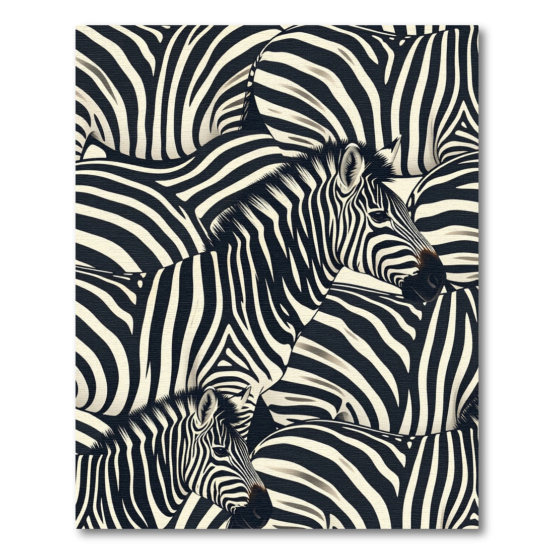 Bold Zebra Stripe Monochrome Wildlife Rug