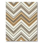 Modern Neutral Chevron Abstract Rug