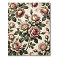 Vintage Rose Blossom Garden Panorama Rug