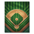 Graphic Baseball Field Diamond Turf Rug