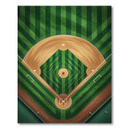 Graphic Baseball Field Diamond Turf Rug