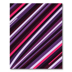 Bold Magenta Purple Diagonal Striped Rug