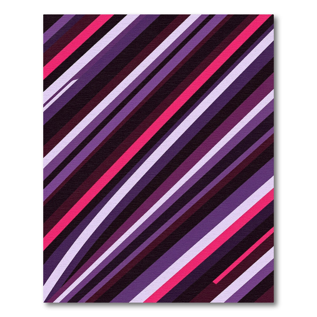 Bold Magenta Purple Diagonal Striped Rug