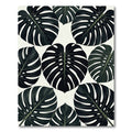 Monstera Dark Green Tropical Foliage Rug