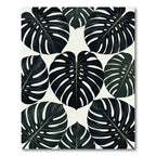 Monstera Dark Green Tropical Foliage Rug