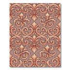 Antique Peach Baroque Flourish Rug