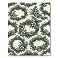 Sage Victorian Rococo Floral Scroll Rug