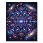Celestial Cosmic Mandala Galaxy Nebula Rug