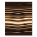 Earthy Bronze Wavy Linear Horizon Rug