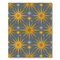 Golden Starburst Graphic Overlay Rug