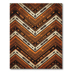 Bold Geometric Arrow Chevron Earthy Rug