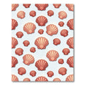 Blushing Seashell Coastal Beach Accent Rug
