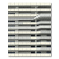 Modern Geometric White Apartment Balconies Rug