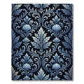 Ornate Blue Acanthus Scroll Rug