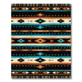 Navajo Inspired Geometric Diamond Stripe Rug