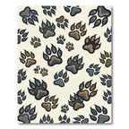 Wild Bear Paw Neutral Earthy Rug
