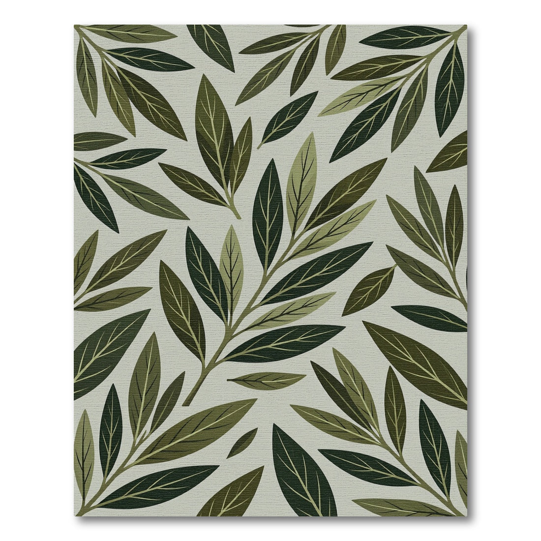 Olive Branch Foliage Arrangement Rug