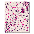 Amethyst Pink Network Dots Rug