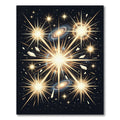 Golden Starburst Galaxy Cosmic Explosion Rug