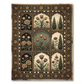 Antique Floral Arch Garden Collection Rug