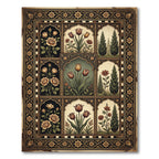 Antique Floral Arch Garden Collection Rug